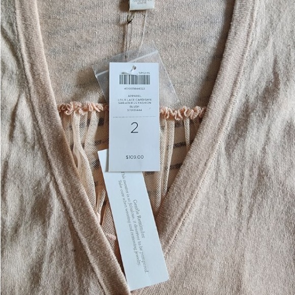 Ladies lace back cardigan - Picture 3 of 3